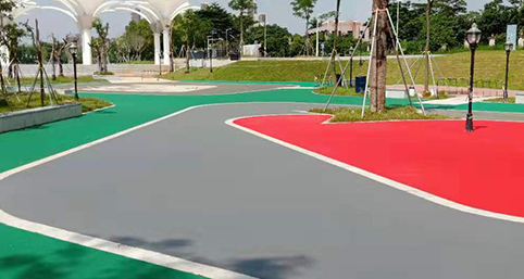 東莞萬(wàn)江東江EPDM運(yùn)動(dòng)地坪工程案例