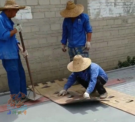 佛山南海藝術(shù)壓花地坪完工