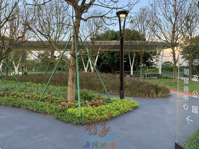 東莞梅沙公園透水混凝土項目